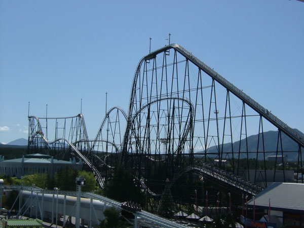 Fujiyama Fuji Q Highland Japan list top 20 highest roller coaster world Fujiyama Fuji Q Highland Japan roller coaster